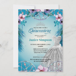 Invitación Fiesta de Quinceañera Española Capchador de Sueño