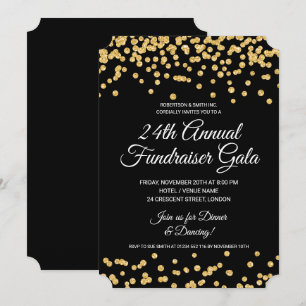 Invitación Fiesta de Recaudación de Fondos Corporativos Purpu