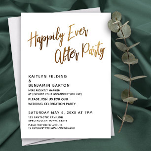 Invitación Fiesta de Recepción con Letra de Érase una Vez por