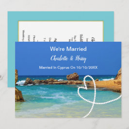 Invitación Fiesta De Recepción De Boda Casada En Chipre