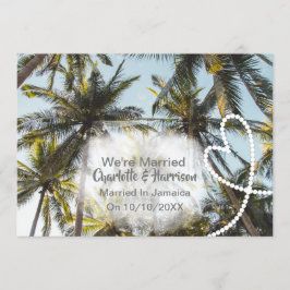 Invitación Fiesta De Recepción De Boda Casada En Jamaica