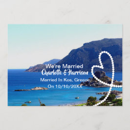 Invitación Fiesta De Recepción De Boda Casada En Kos