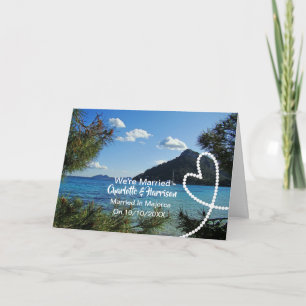 Invitación Fiesta De Recepción De Boda Casada En Mallorca