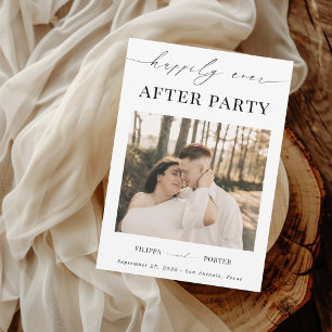 Invitación Fiesta de recepción después de la fuga feliz para