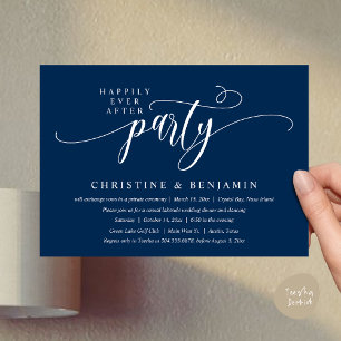 Invitación Fiesta de Recepción Moderna Boho Felices para Siem