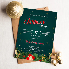 Invitación Fiesta de Regalos Rústicos Estrellas Navidades