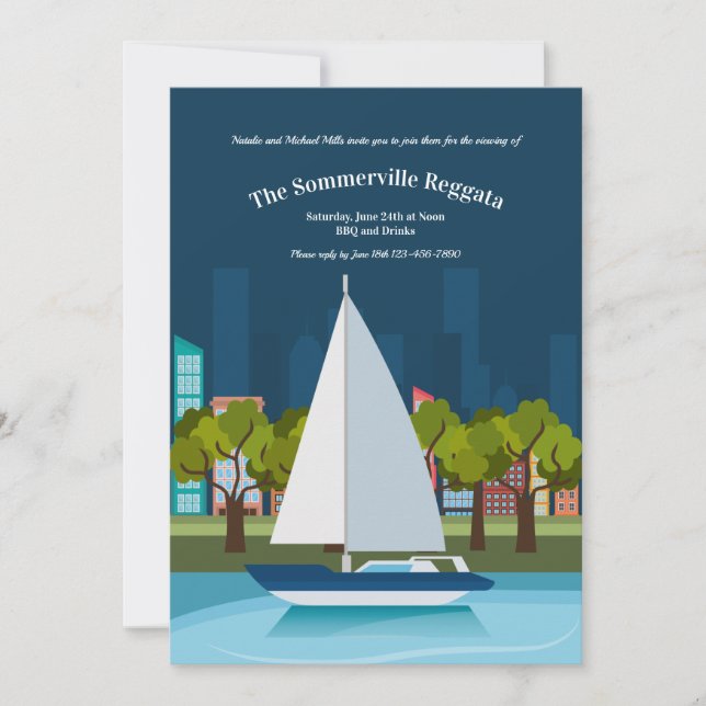 Invitación Fiesta de Regata (Anverso)