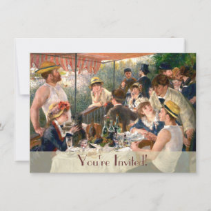 Invitación Fiesta de Renoir French Luncheon Boating