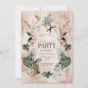Invitación Fiesta de retiro Boho Jungle