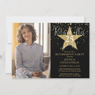 Invitación Fiesta De Retiro De Fotos De Las Estrellas De Oro 