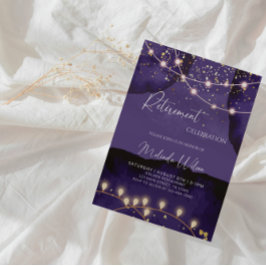 Invitación Fiesta de retiro de galaxia de lujo - Noche estrel