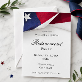 Invitación Fiesta de Retiro de la Bandera Americana