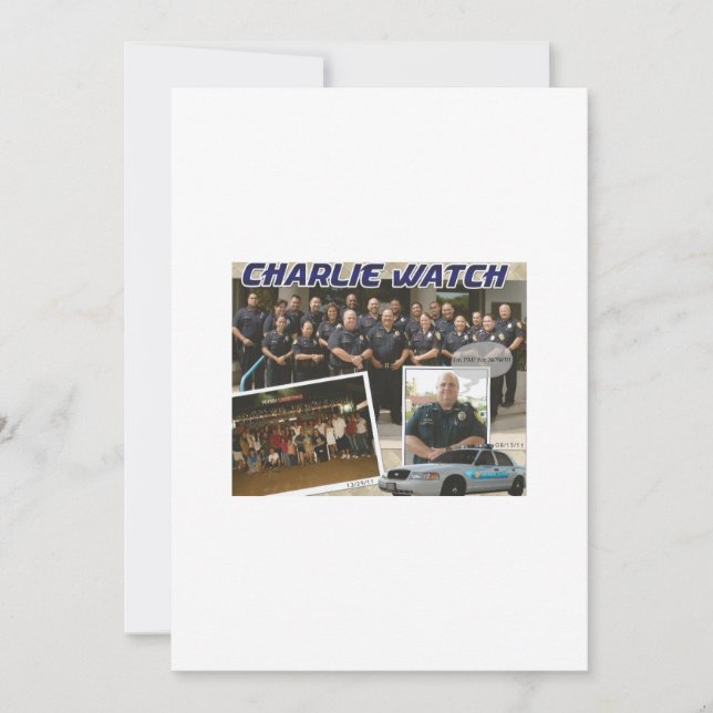 Invitación Fiesta de Retiro de la Policía (Anverso)