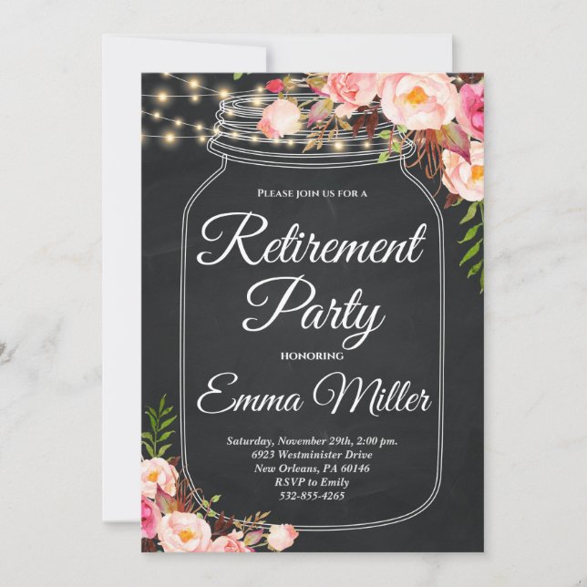 Invitación Fiesta de retiro de luces de cadena (Anverso)