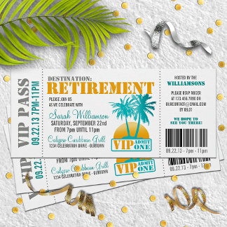 Invitación Fiesta de retiro de pases de embarque