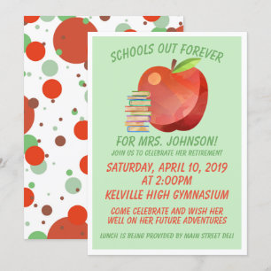 Invitación Fiesta de retiro del profesor