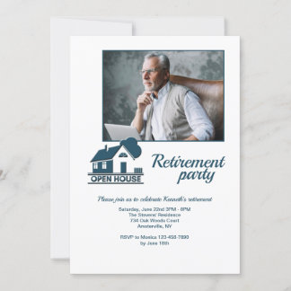 Invitación Fiesta de retiro fotográfico de la casa abierta