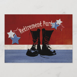Invitación Fiesta de retiro militar