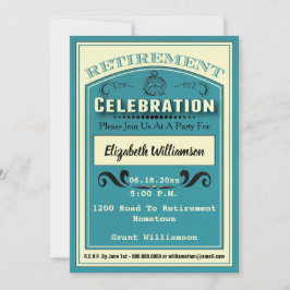 Invitación Fiesta de retiro para el jubilado reservado