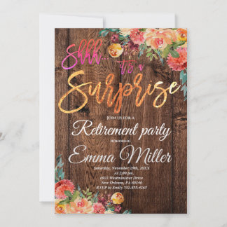 Invitación Fiesta de retiro ruso sorpresa