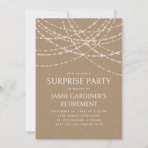 Invitación Fiesta de retiro sorpresa de las luces de cadena