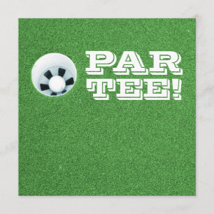 Invitación ¡Fiesta de retiro - tema del golf - PAR-TEE!