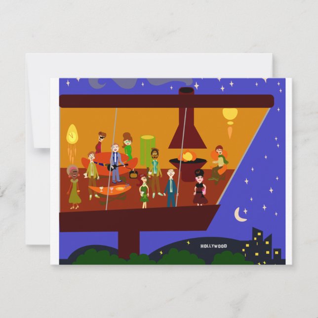 Invitación Fiesta de Retro House (Anverso)