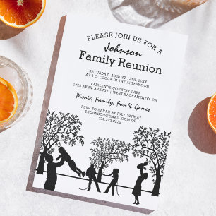 Invitación Fiesta de Reunión de Árboles Familiares