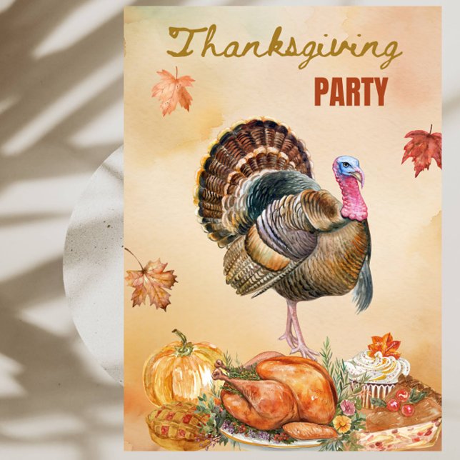 Invitación Fiesta de Reunión de Cena de Cosecha de Otoño (Subido por el creador)