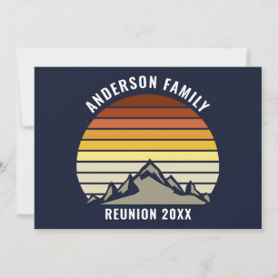 Invitación Fiesta de Reunión Familiar en Custom Sunset Mounta