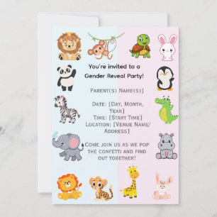 Invitación Fiesta de Revelación de Género