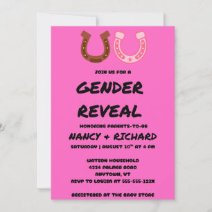 Invitación Fiesta de Revelación de Género 