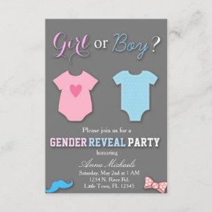 Invitación Fiesta de Revelación de Género