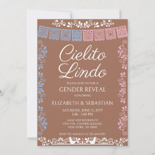 Invitación Fiesta de Revelación de Género Cielito Lindo