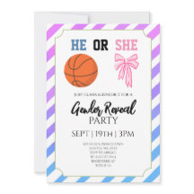 Fiesta de Revelación de Género de Baloncesto con L
