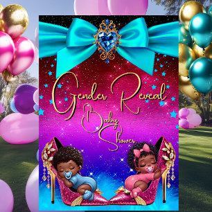 Invitación Fiesta de revelación de género de bebé Niña Niño Z
