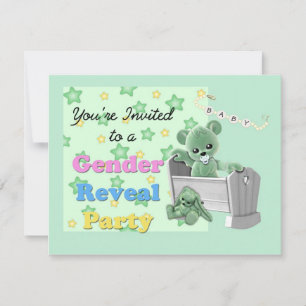 Invitación Fiesta de revelación de género de las estrellas ve