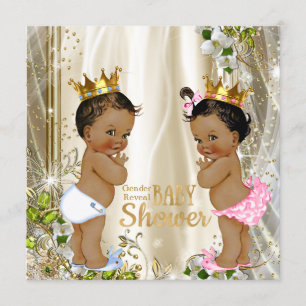 Invitación Fiesta de revelación de género de príncipe o princ