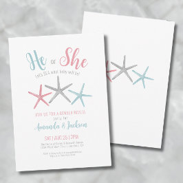 Invitación Fiesta de revelación de género de verano