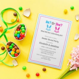 Invitación Fiesta de revelación de género en Pascua