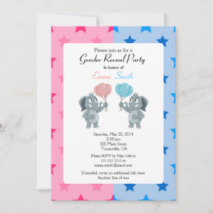 Invitación Fiesta de Revelación de Género invita