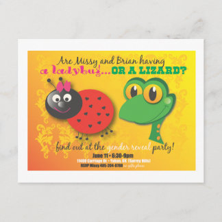 Invitación Fiesta de revelación de género invitado