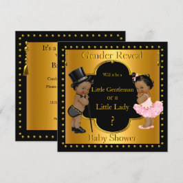 Invitación Fiesta de Revelación de Género para Bebé Niño o Ni
