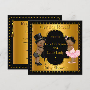 Invitación Fiesta de Revelación de Género para Bebé Niño o Ni