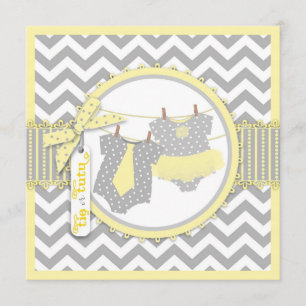 Invitación Fiesta de revelación de género para publicidad imp