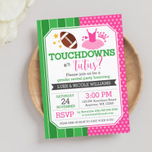 Fiesta de Revelación de Género Touchdowns o Tutus