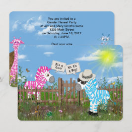 Invitación Fiesta de revelación de sexo del bebé