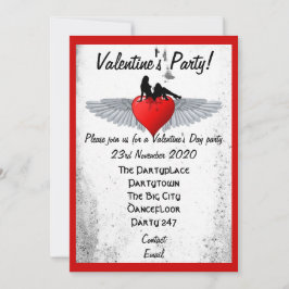 Invitación Fiesta de Rockabilly valentines