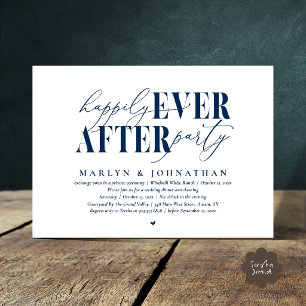 Invitación Fiesta de Romance Después de la Boda para Siempre