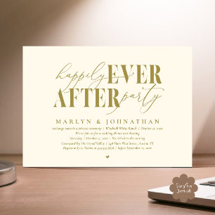 Invitación Fiesta de Romance Después de la Boda para Siempre